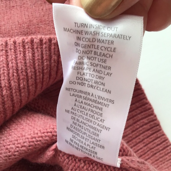 Wool blend Sunice Stormpack dusty pink Fair Isle sweater sz L - Picture 6 of 8